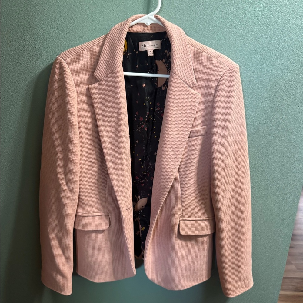 Pink Blazer with Floral Lining